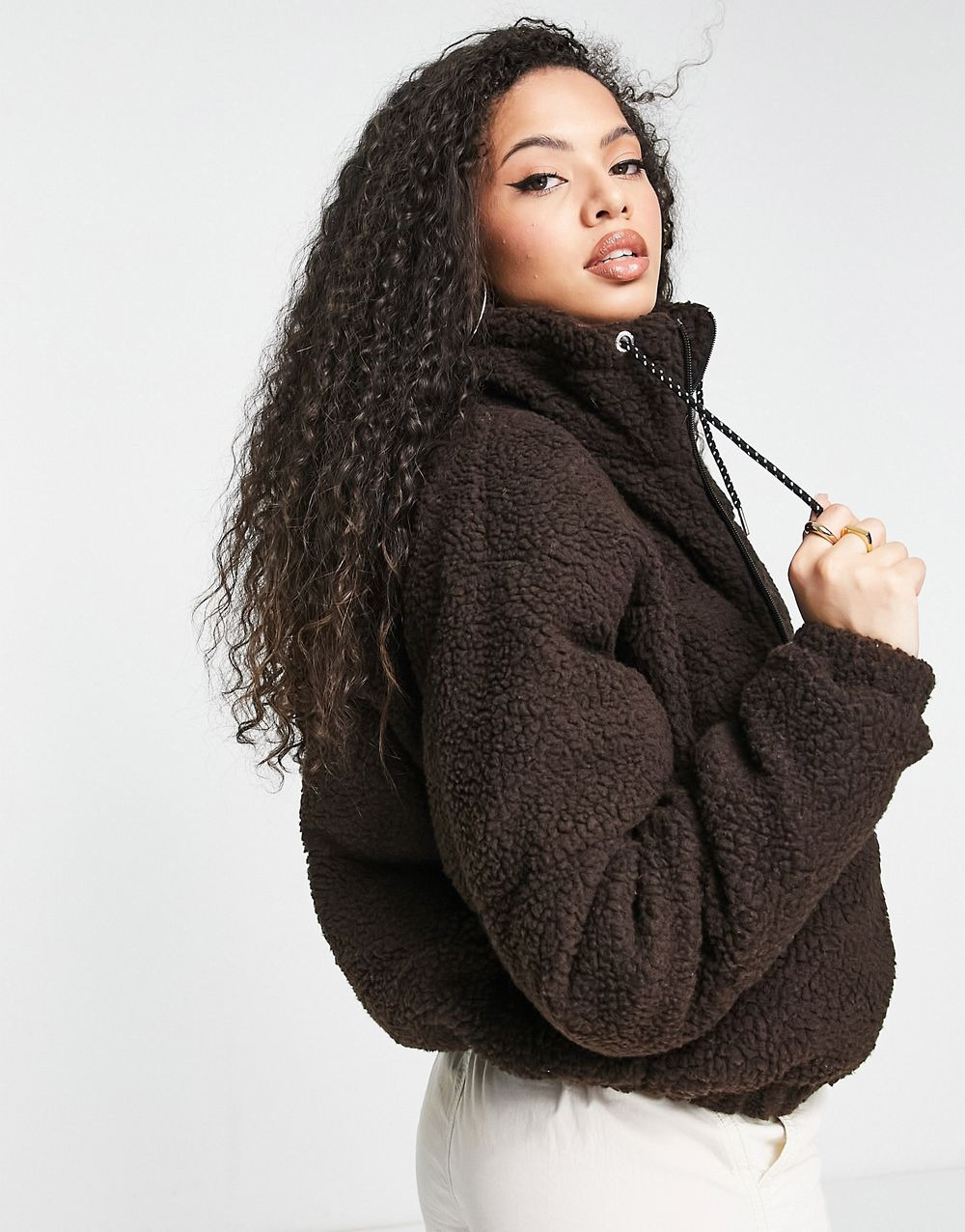 Jacket With Logo In Brown - Image 3